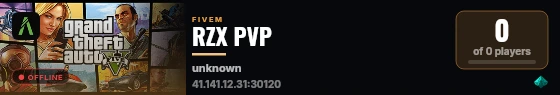 RZX PVP live status badge