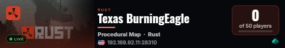 Texas BurningEagle live status badge