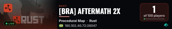 [BRA] AFTERMATH 2X live status badge
