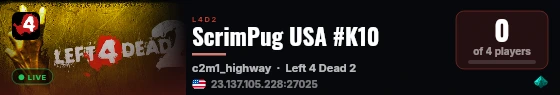 ScrimPug USA #K10 live status badge