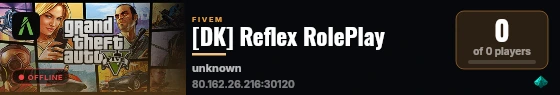 [DK] Reflex RolePlay live status badge