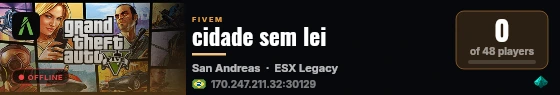 cidade sem lei live status badge
