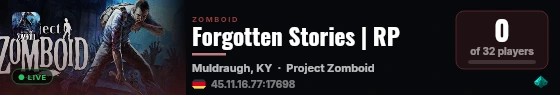 Forgotten Stories | RP live status badge