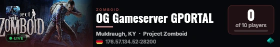 OG Gameserver GPORTAL live status badge