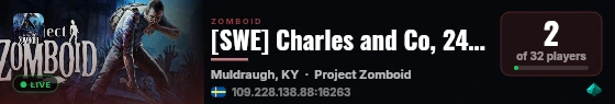 [SWE] Charles and Co, 24/7 live status badge