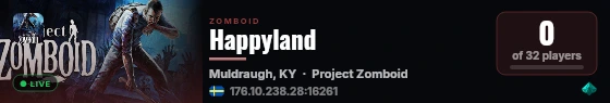 Happyland live status badge
