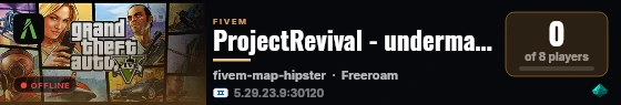 ProjectRevival - undermaintance live status badge