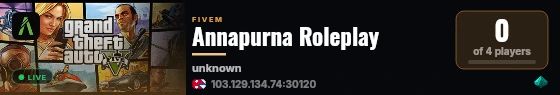 Annapurna Roleplay live status badge