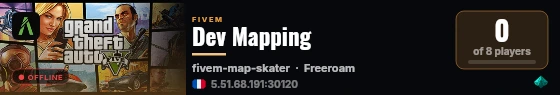 Dev Mapping live status badge