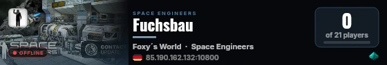 Fuchsbau live status badge