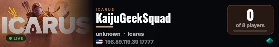KaijuGeekSquad live status badge