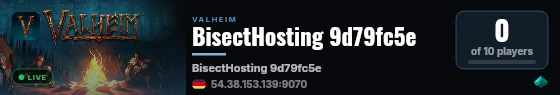 BisectHosting 9d79fc5e live status badge