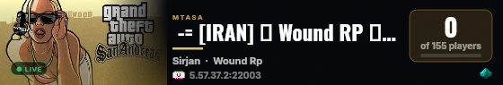  -= [IRAN] ✦ Wound RP ✦ Iranise ✦ =-  live status badge