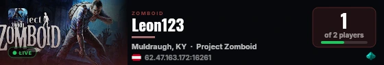 Leon123 live status badge