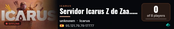 Servidor Icarus Z de Zaa...Tus-muertos live status badge