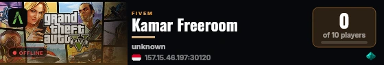 Kamar Freeroom live status badge