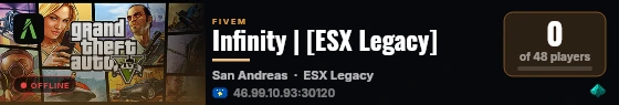 Infinity | [ESX Legacy] live status badge