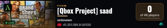 [Qbox Project] saad live status badge