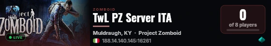 TwL PZ Server ITA live status badge