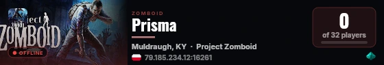 Prisma live status badge