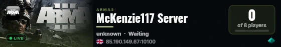 McKenzie117 Server live status badge