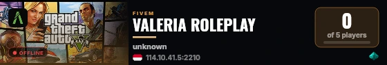VALERIA ROLEPLAY live status badge