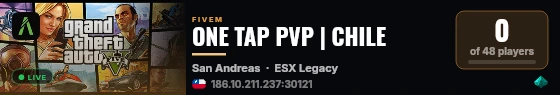 ONE TAP PVP | CHILE live status badge