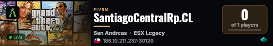 SantiagoCentralRp.CL live status badge