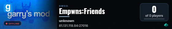 Empwns:Friends live status badge