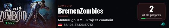 BremenZombies live status badge