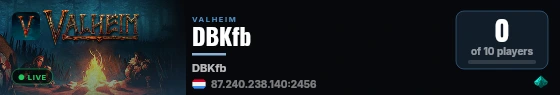 DBKfb live status badge
