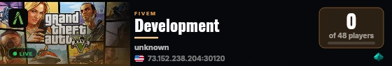 Development live status badge