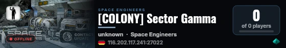 [COLONY] Sector Gamma live status badge
