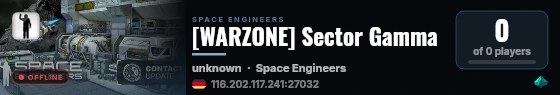 [WARZONE] Sector Gamma live status badge