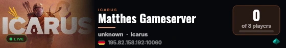 Matthes Gameserver live status badge