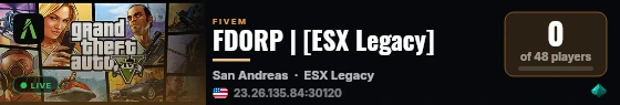 FDORP | [ESX Legacy] live status badge