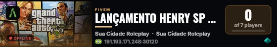 LANÇAMENTO HENRY SP 2025  live status badge