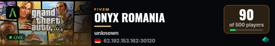 ONYX ROMANIA live status badge