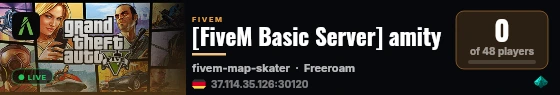 [FiveM Basic Server] amity live status badge