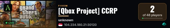 [Qbox Project] CCRP live status badge