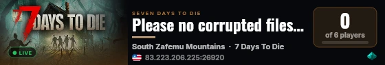 Please no corrupted files this time live status badge