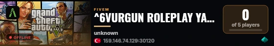^6VURGUN ROLEPLAY YAKINDA live status badge