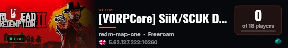 [VORPCore] SiiK/SCUK Dev Vorp live status badge