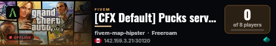 [CFX Default] Pucks server thing live status badge