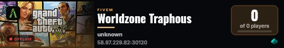 Worldzone Traphous live status badge