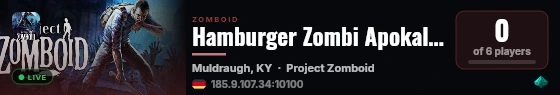 Hamburger Zombi Apokalypse live status badge
