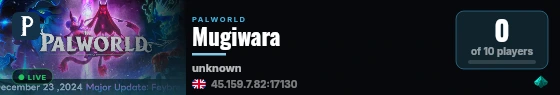 Mugiwara live status badge