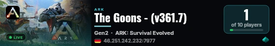 The Goons - (v361.7) live status badge