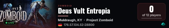 Deus Vult Entropia live status badge