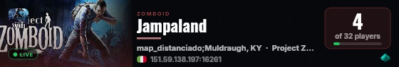 Jampaland live status badge